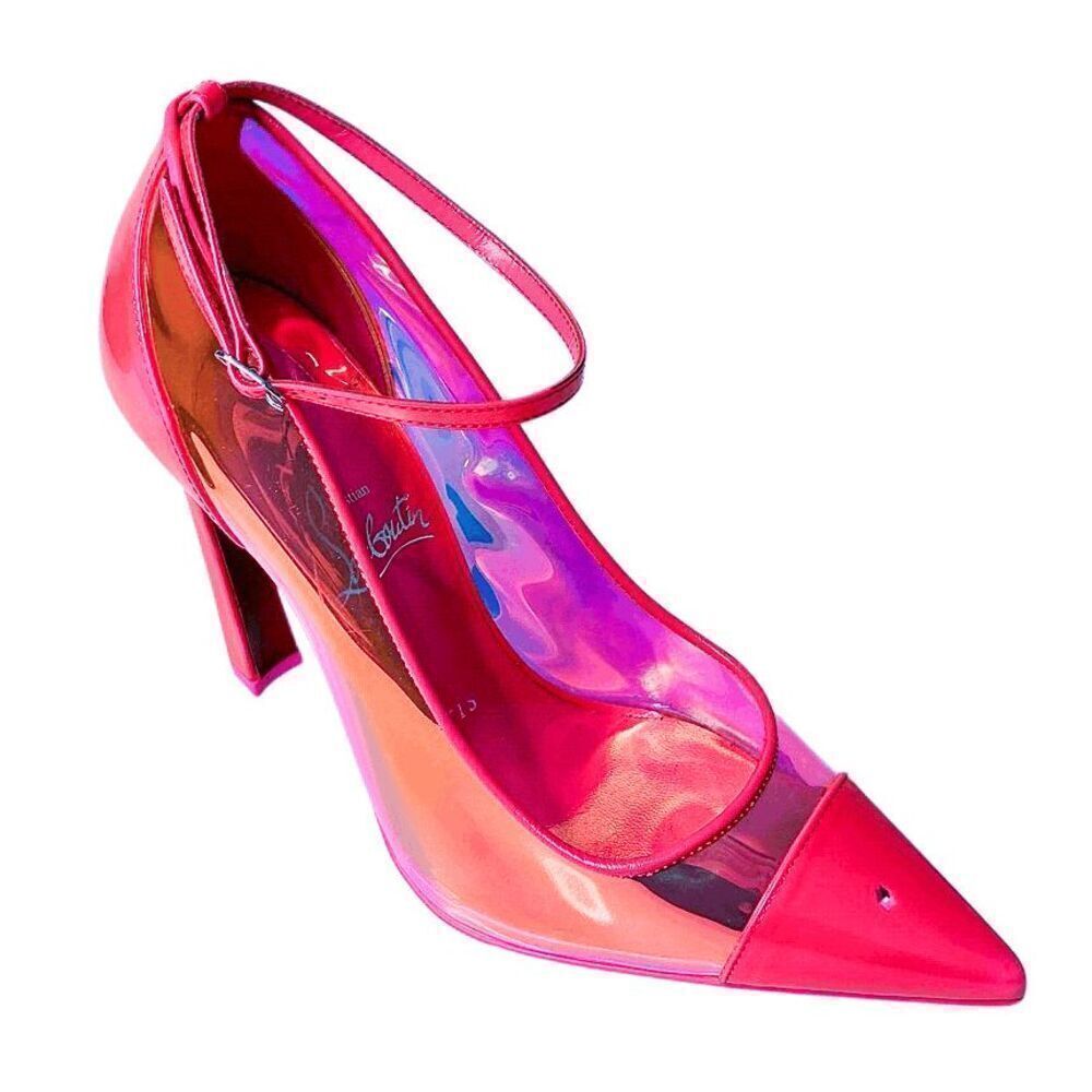Christian Louboutin Debout Condorapik Pump Fluorescent Pink EU 36.5 US 6.5 Heels